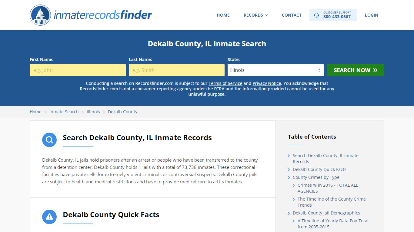 Dekalb County, IL Inmate Lookup & Jail Records Online