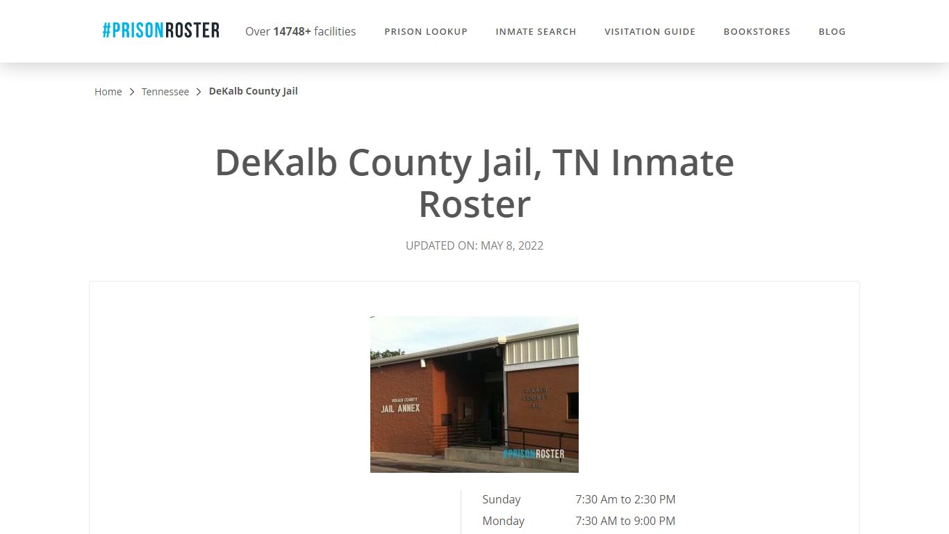 DeKalb County Jail, TN Inmate Roster - Inmate Locator